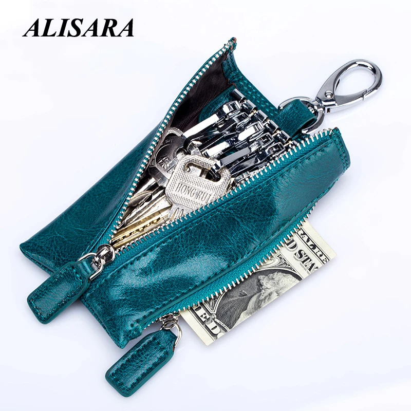 Кожаный кошелек для ключей оригинальный держатель автомобильных Винтажный