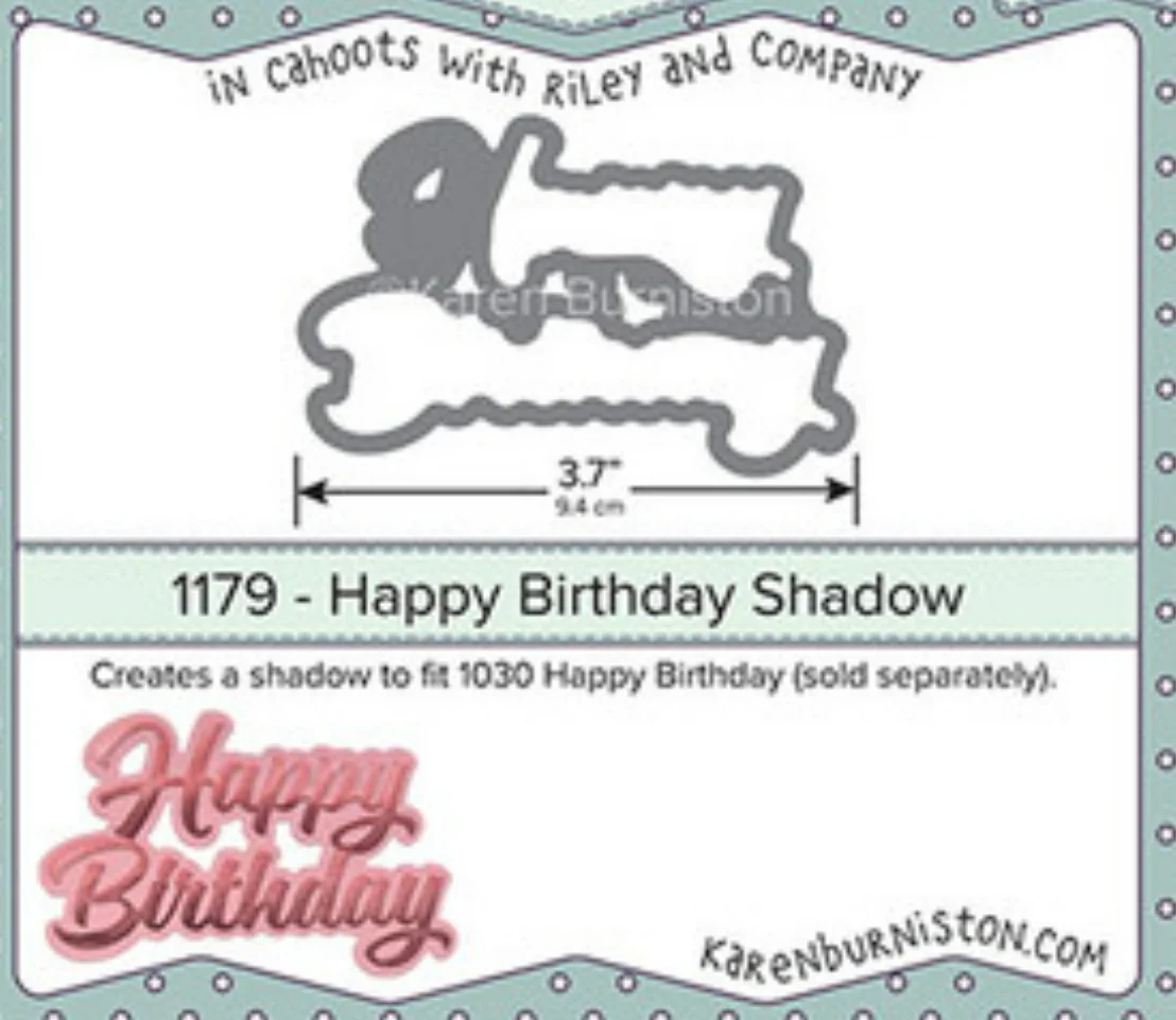 

Happy Birthday Shadow New Metal Cutting Dies Scrapbook Diary Decoration Embossing Template Diy Greeting Card Handmade Hot Sale