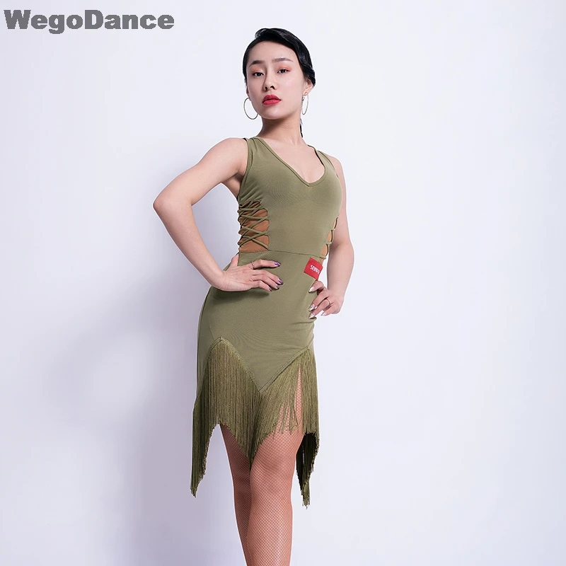 Женское платье с бахромой для латиноамериканских танцев | Тематическая одежда и