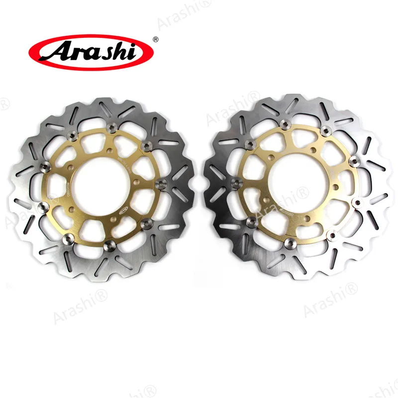 Arashi 1 Набор спереди и сзади тормозные диски для SUZUKI GSX R 1000 2005-2008 ЧПУ GSXR1000 GSX1000R GSXR GSX-R 1000 2006 2007 - Цвет: Gold Front Disc