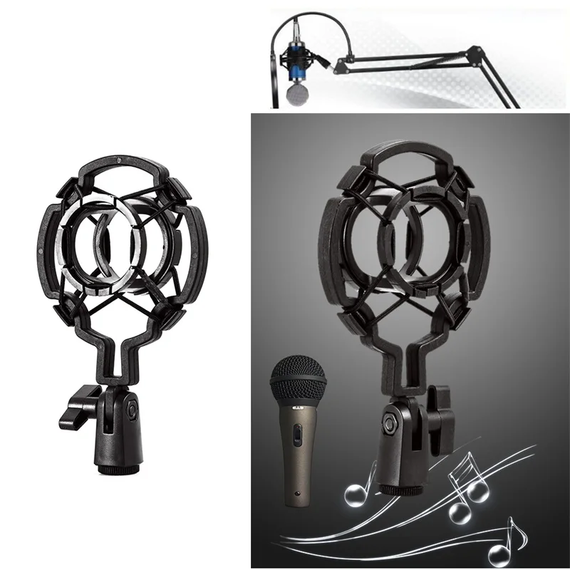 Professional Metal Shock Mount Microphone Stand Mic Bracket Holder Universal Clip 3Kg | Электроника