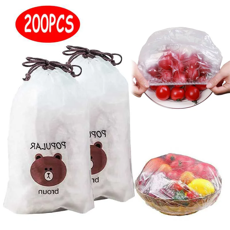

100/200 шт., многоразовые пакеты для хранения продуктов
