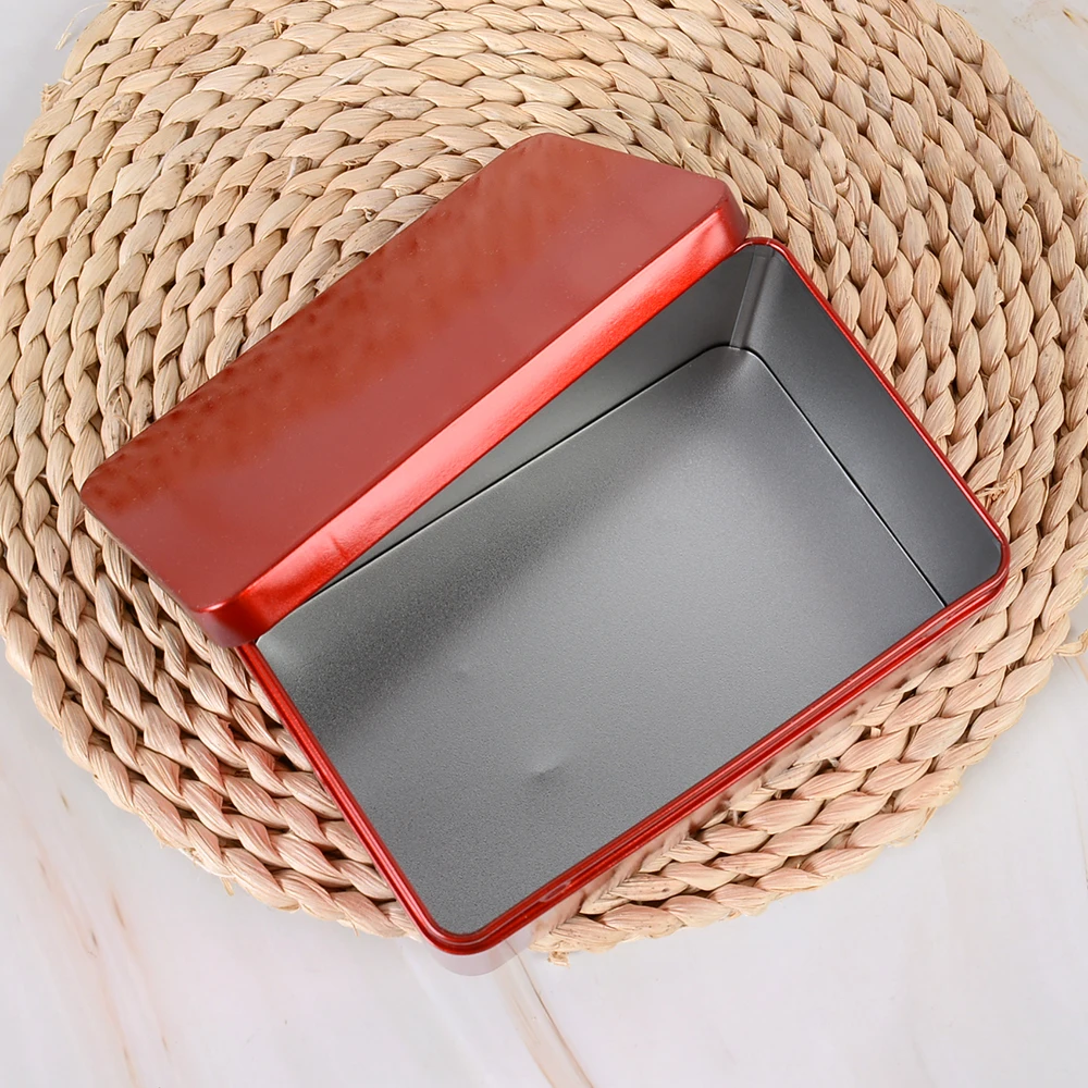 Металлическая коробка для хранения 125 г квадратные железные жестяные коробки