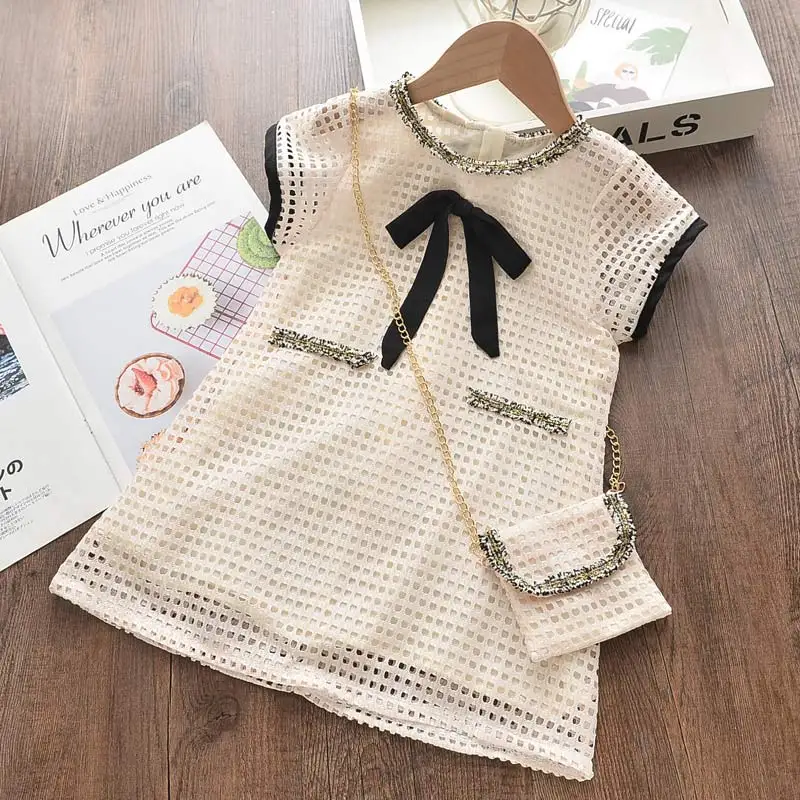 Bear Leader Girls Casual Dresses New Summer Kids Fruits Pineapple Print Costumes Baby Sweet Outfits Party Suits Toddler Vestidos | Детская