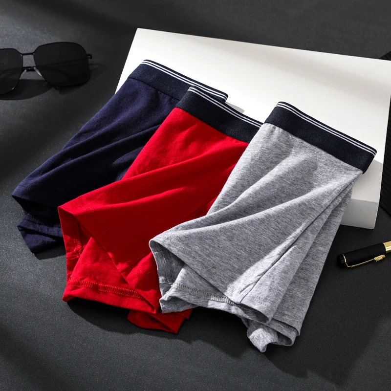 

Men's Underwear Pure Cotton Crotch Solid Boy Color Breathable Antibacterial Fashion Soft Skin-friendly Elasticity Simplicity