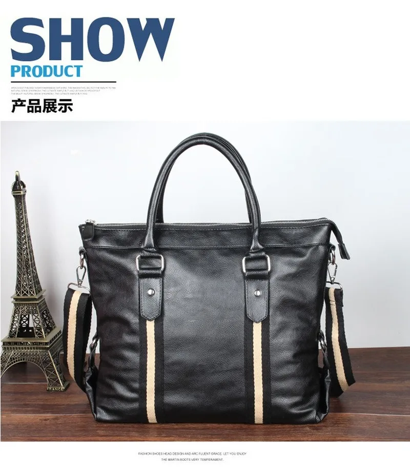 

Man Bag Shoulder Bag 2021 New Men's Shoulder Bag Casual Portable Diagonal Bag Fashion Computer Briefcase Pu Leather Men's Bag