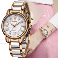 sunkta luxury watches diamond watch women waterproof rose gold steel strap ladies wrist watches top brand clock relogio feminino