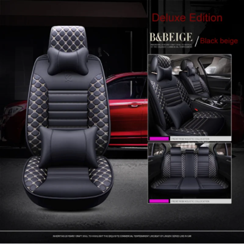 

WLMWL Leather Car Seat Cover for Honda All Models civic fit CRV XRV Accord Odyssey Jazz City car accessories Car-Styling