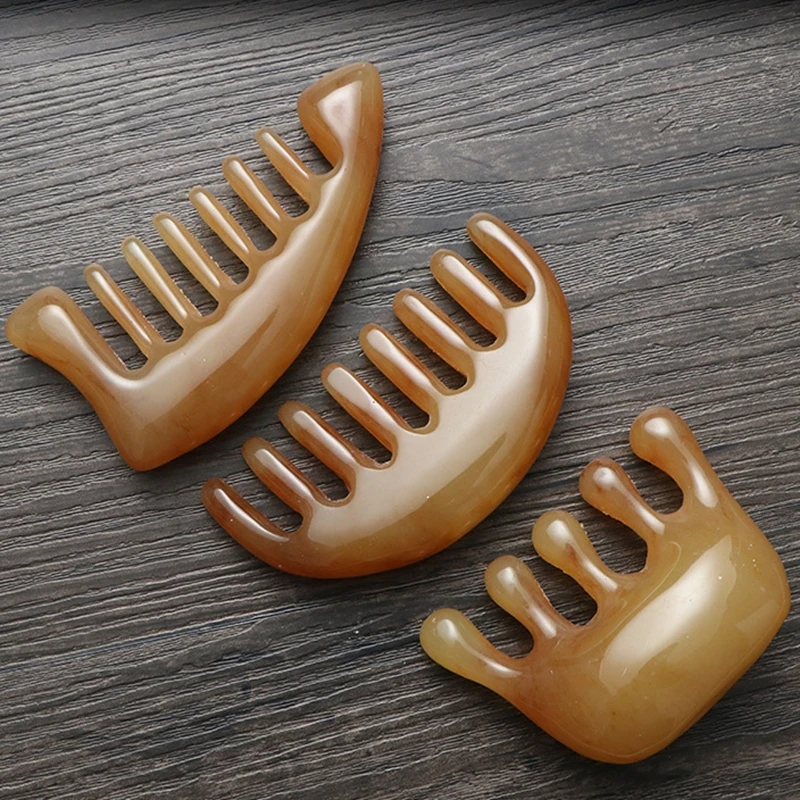 

1Pcs Wide Teeth Massage Comb Face Body Gouache Scraper Scalp Meridian Relax Tool Acupuncture Therapy Guasha Board Health Care