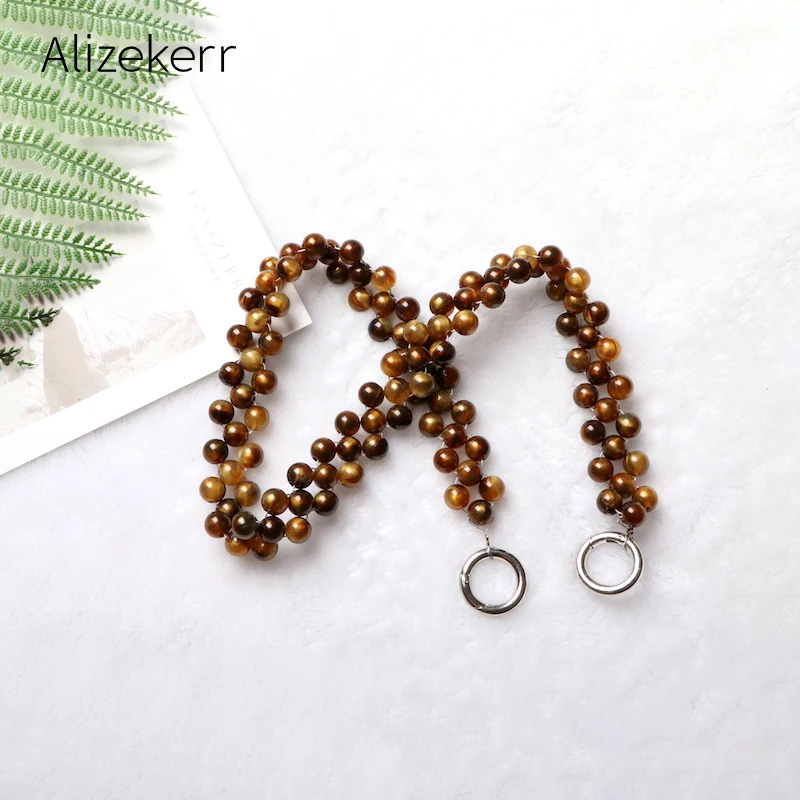 Женский винтажный плетеный ремень с бусинами 60 см 120 см|Детали и аксессуары для