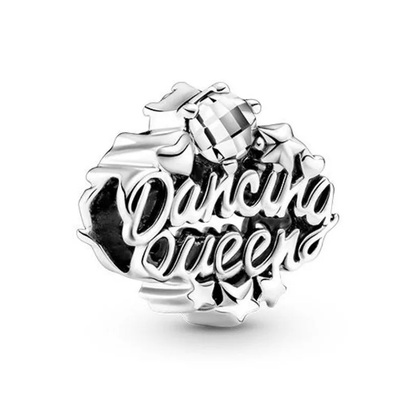 

100% 925 Silver New Hollowed Out Ball Queen Beads Suitable For The Original Pandora Bracelet Women's Diy Charm Jewelry