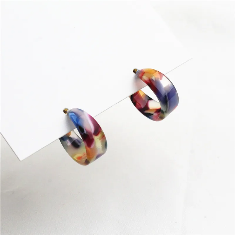 Корейская версия новой уксусной кислоты веб-звезды цвет серьги тренд