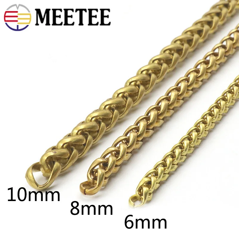Модные цепочки из твердой латуни 6/8/10 мм мужской ремень брелок для брюк