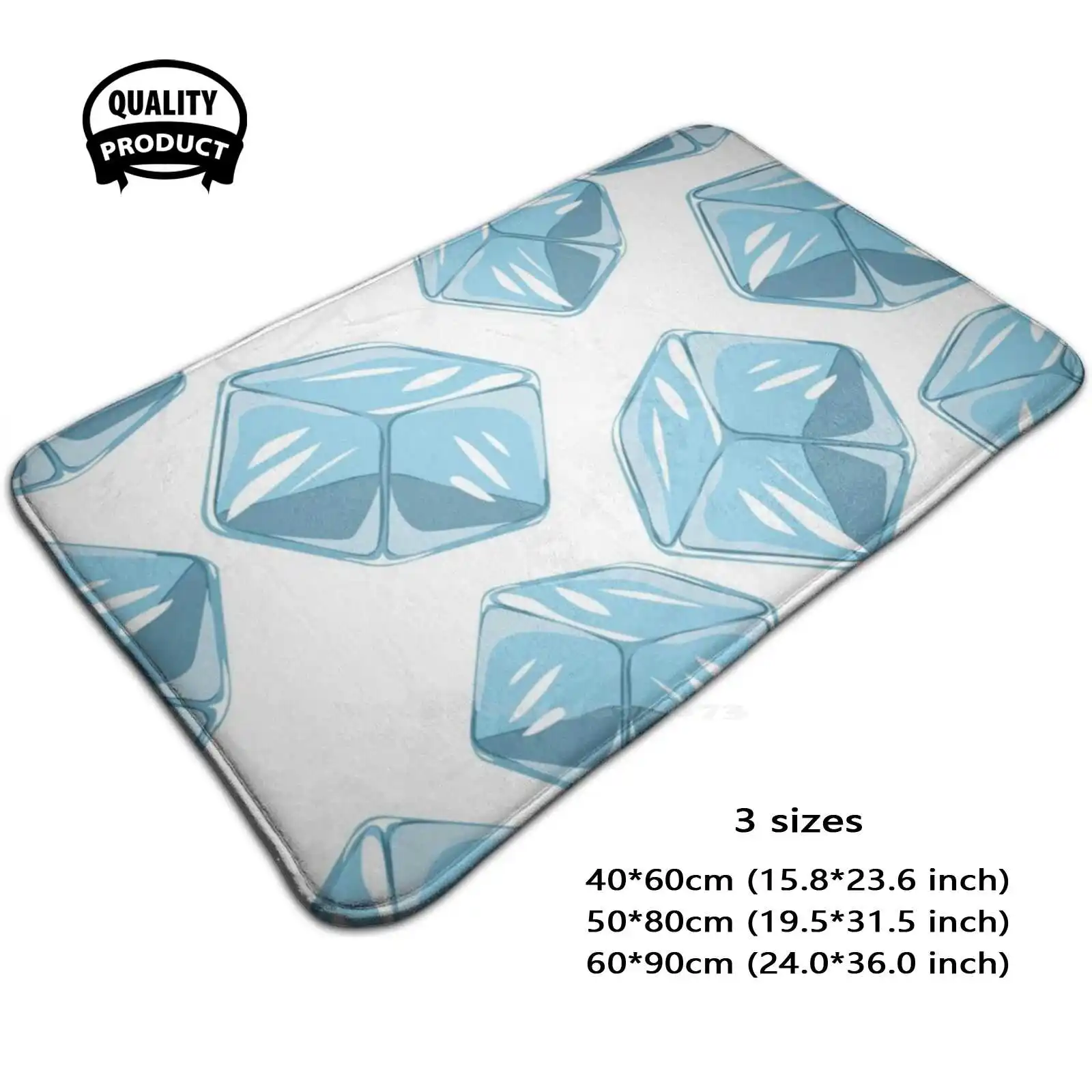 Синие Бриллианты дизайн 3D товары для дома коврик подушка Алмазный фон векторный