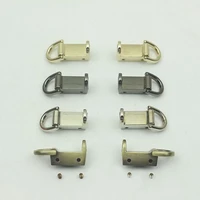 2pairs 37x6mm bag metal shoulder strap hanger clip buckles side connectorclamp hook diy d ring sides clip luggage accessory