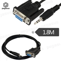 1 8 meters rs233 db9 female serial port to dc 3 5mm male 3p audio connection cable