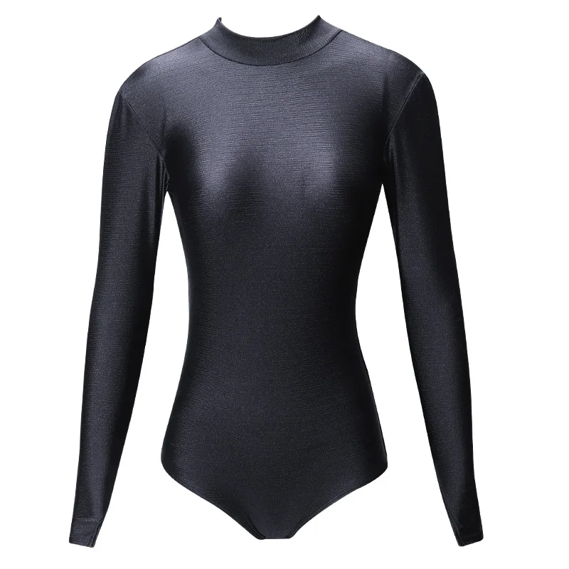 

Long sleeve swimsuit Sexy Women Swimwear Swimming Suit Backless One Piece Paded Swim Suit Bathing Suit Female Monokini Solid
