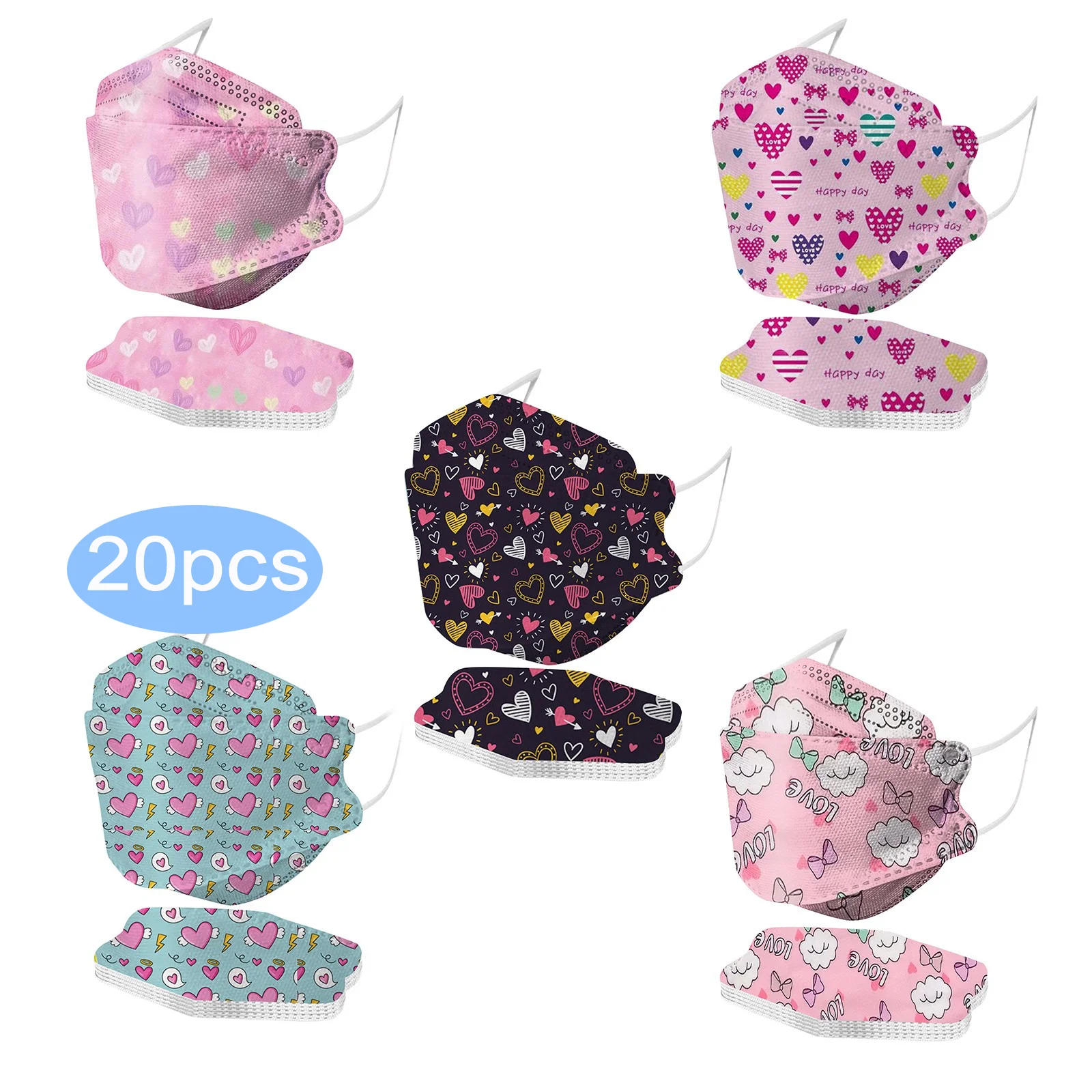 

Маска одноразовая трехслойная для женщин, для косплея и лица, одноразовая маска для Хэллоуина, 20 шт.