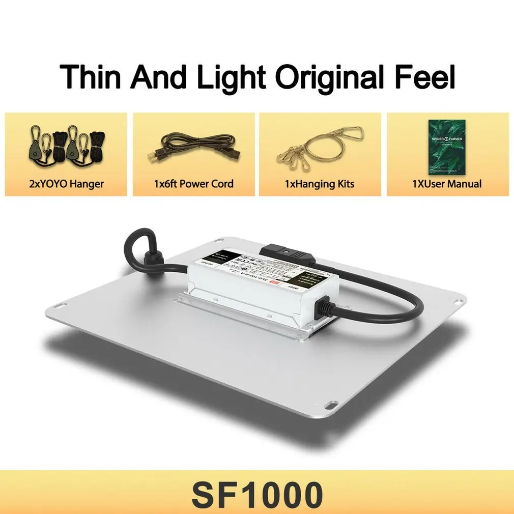 

spider SF 1000 LED Grow Phyto Lamp Full Spectrum US UK EU AU 1000W For Indoor Plant Seedling Grow and Flower Growth lamp