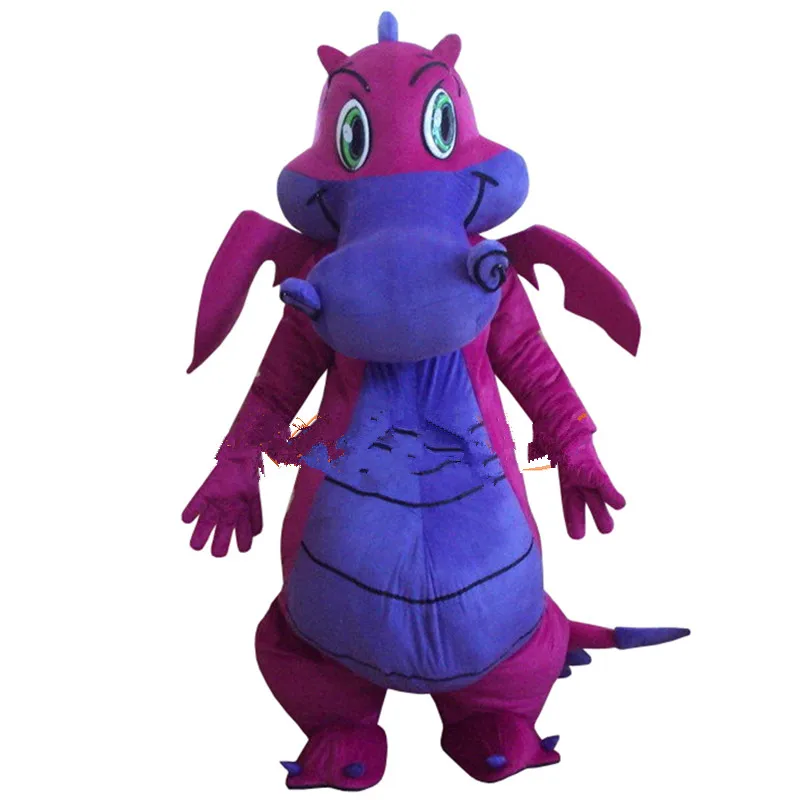 Костюм-талисман с фиолетовым драконом вечерний костюм для косплея нарядная
