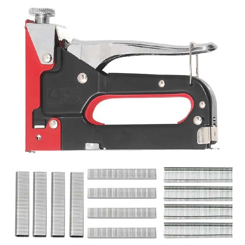 

3 In 1 Stapler Furniture Manual Stapler For Wood Soft With 600 Staples For Stapler Nail Tools