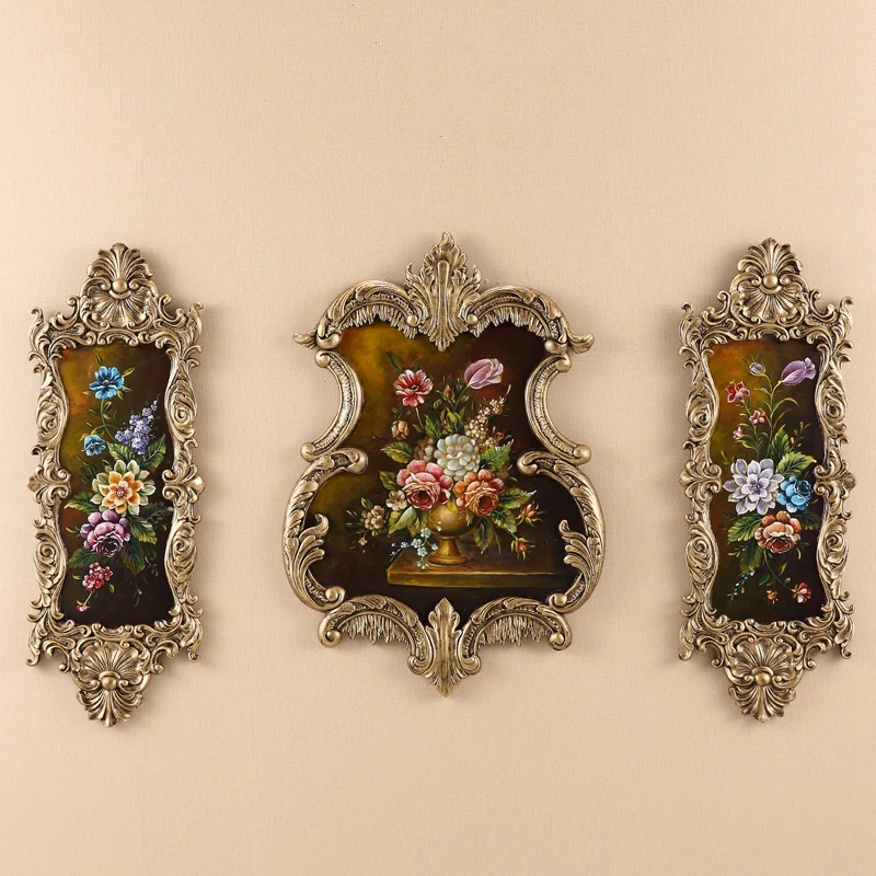 

European Resin Decorative Painting Wall Mural Crafts Home Livingroom Wall Sticker Decoration Hotel Office Wall Hanging Pendant