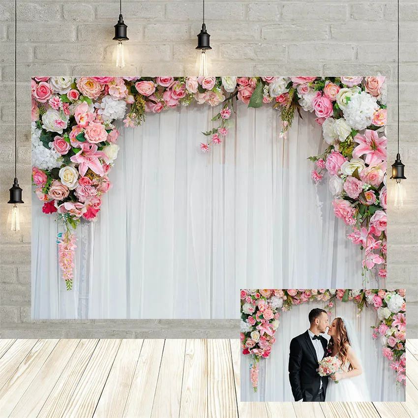Фоны для фотосъемки Avezano свадебные вечерние фоны с цветами фотостудии виниловые