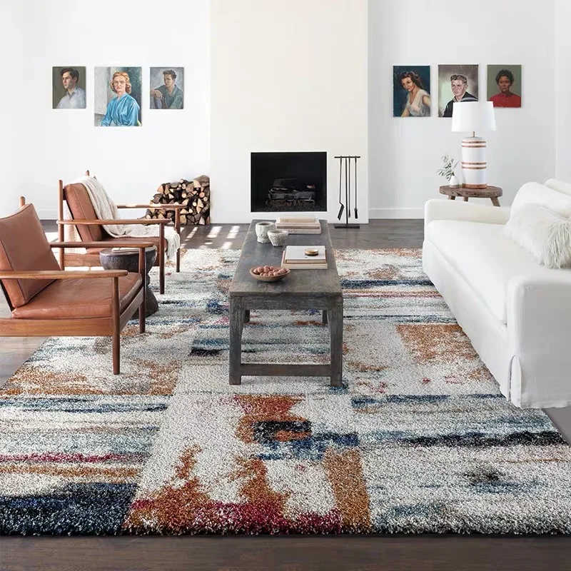 Современный минималистичный толстый ковер в скандинавском стиле Цвет по