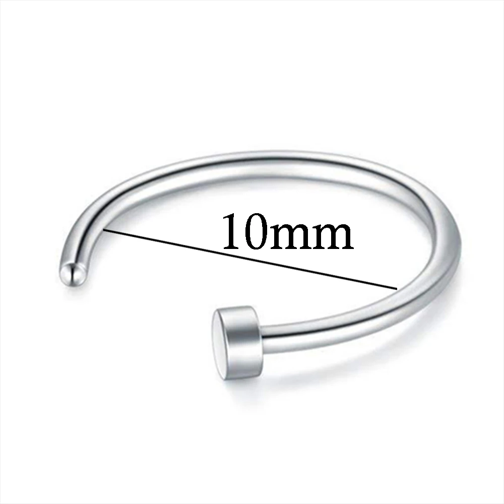 

Nieuwe Medische Titanium Punk Clip Op Fake Piercing Body Neus Lip Ringen Unisex Neus Ring Vrouwen Septum Piercing Sieraden
