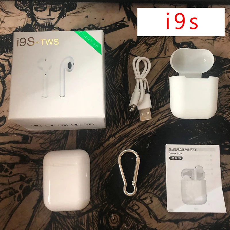 T14-i9s Беспроводные наушники с Bluetooth от UTHAI i9s TWS i11 i12 i13, беспроводные наушники с микрофоном, спортивные стерео наушники с зарядным устройством - Цвет: T14-i9s