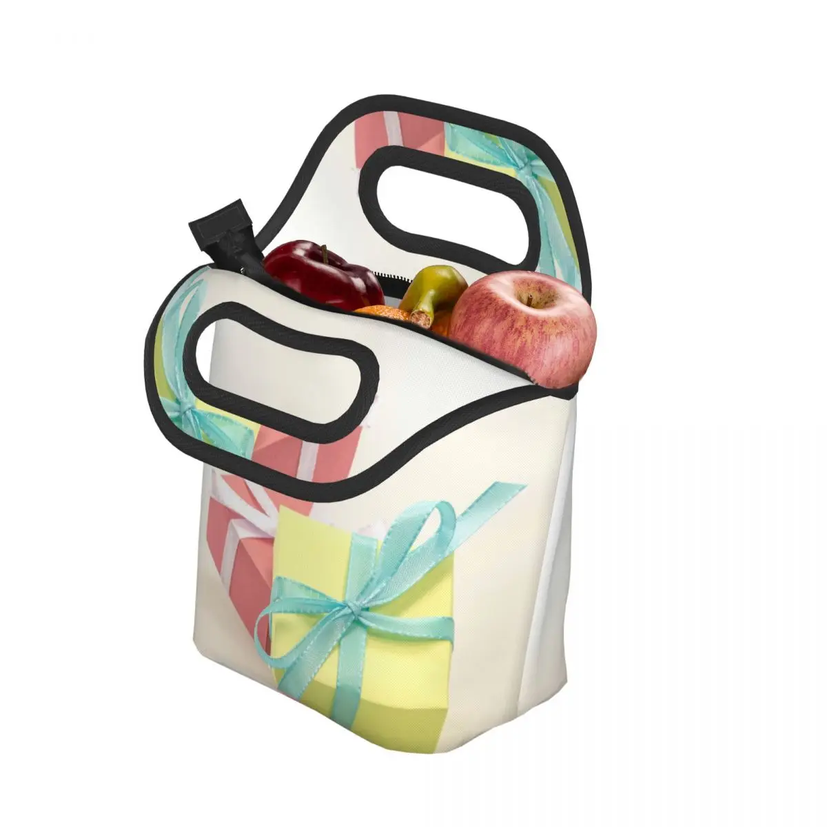 

Подарочная посылка, неожиданная лента, Рождественская сумка для обеда унисекс