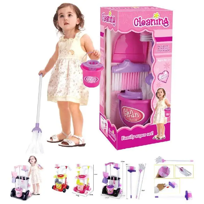

1 Set Kids Children Role Play Toy Simulation Cleaning Kit Multi-functional Safety Plastic AN88