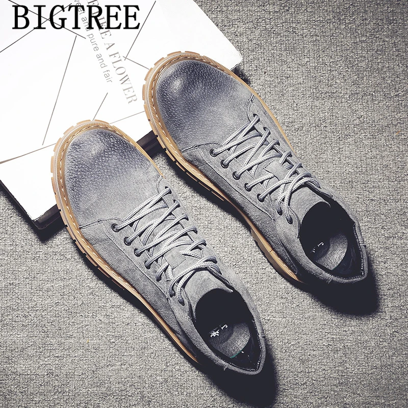 Мужские ковбойские ботинки из натуральной кожи модная винтажная зимняя обувь