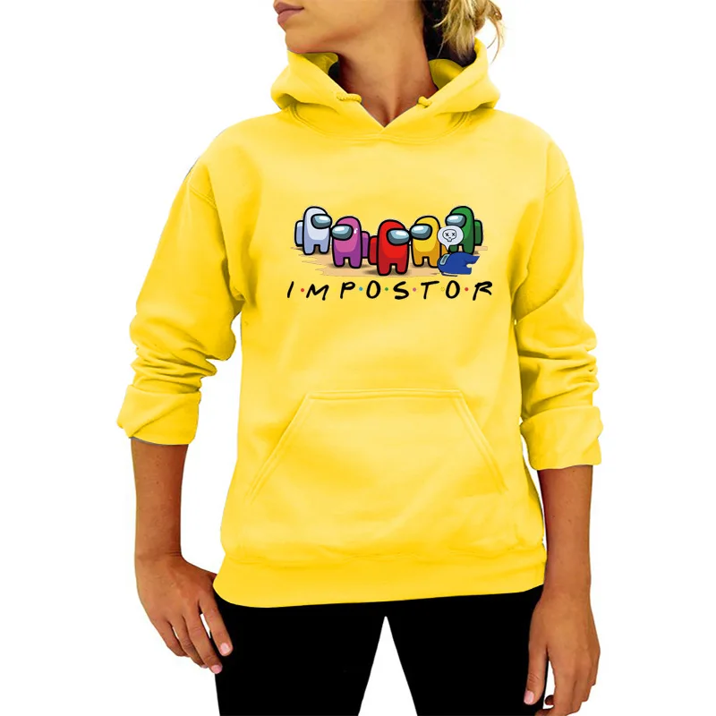 

Fashion cartoon style printed women's Hoodie Among Us Game Cartoon cute couple Street casual Sweatshirt Unisex Clothes Tops