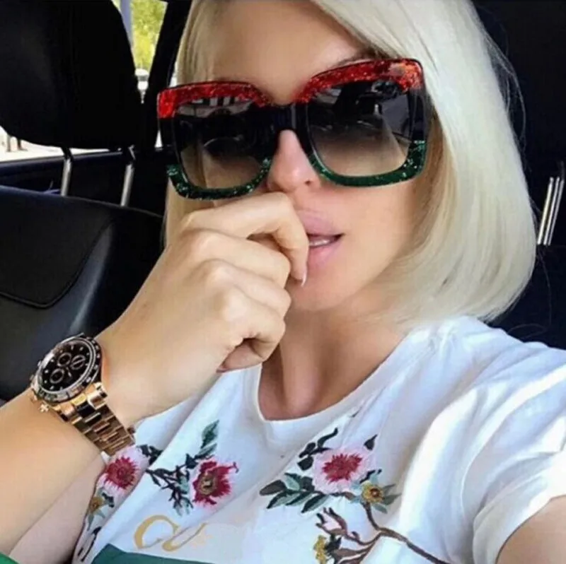 Женские квадратные солнцезащитные очки 2019 Новый Стиль Солнцезащитные фирменный