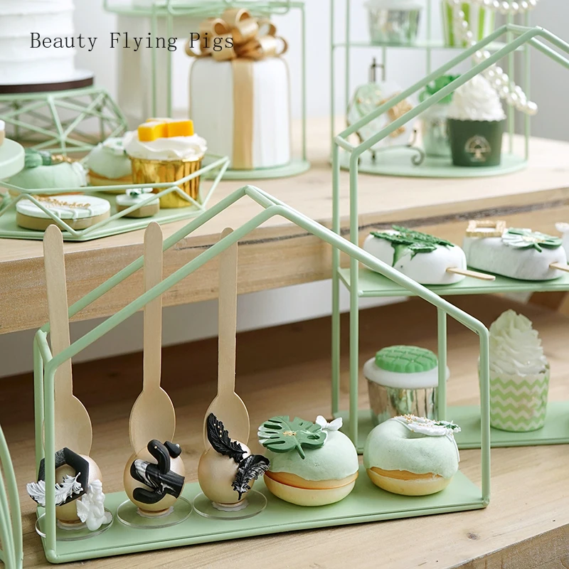 Прямая продажа Новый Лесной Отдел свежий зеленый торт стенд сочетание шикарный