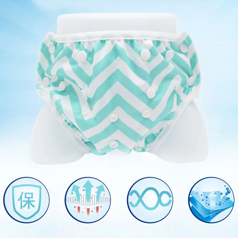 1 шт. детские летние водонепроницаемые регулируемые тканевые подгузники для