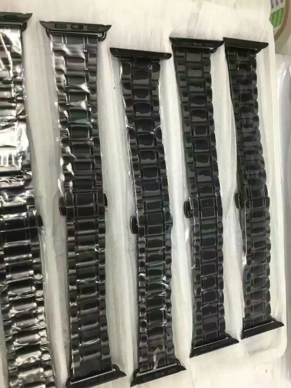 Мужской прочный браслет из нержавеющей стали для Apple Watch 5 4 3 2 1 металлический браслет или ремешок для ручных часов Apple Butterfly Пряжка для Apple Watch ремешок золотистый