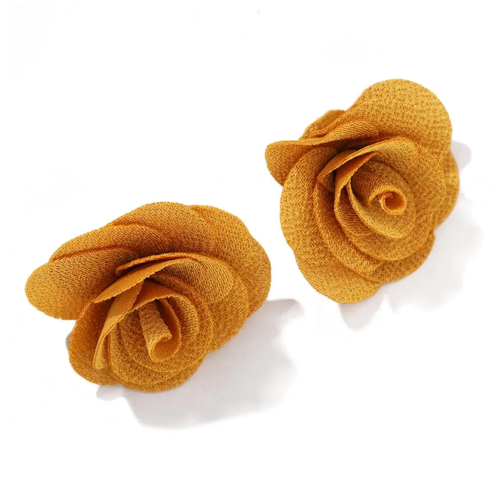 Женские цветочные серьги-гвоздики Dvacaman большие массивные серьги в стиле бохо