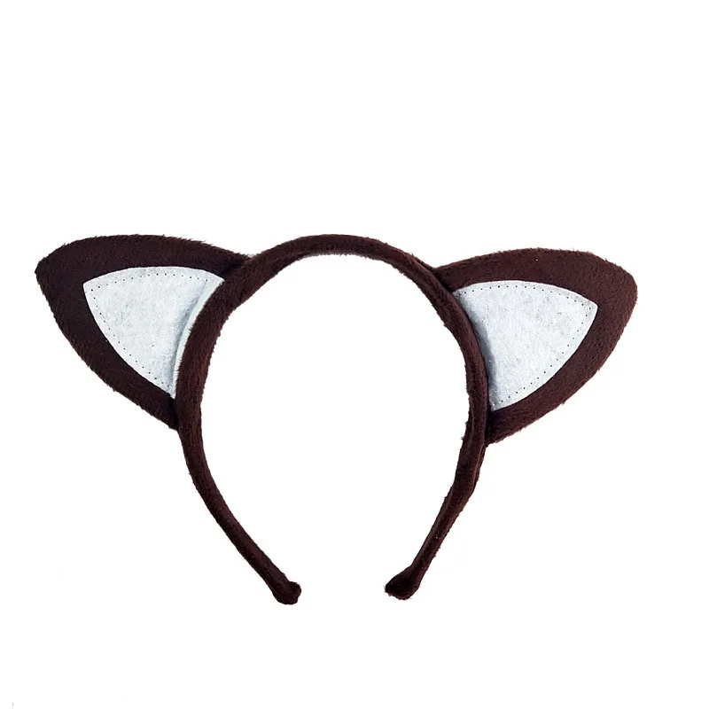 Лиса уши аниме животное ткань головная повязка милые девушки Мальчики фестиваль