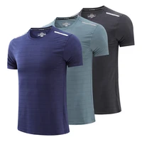 high quality mens t shirt short sleeves football training shirt elasticity gym clothing t shirt for men running sports t shirt