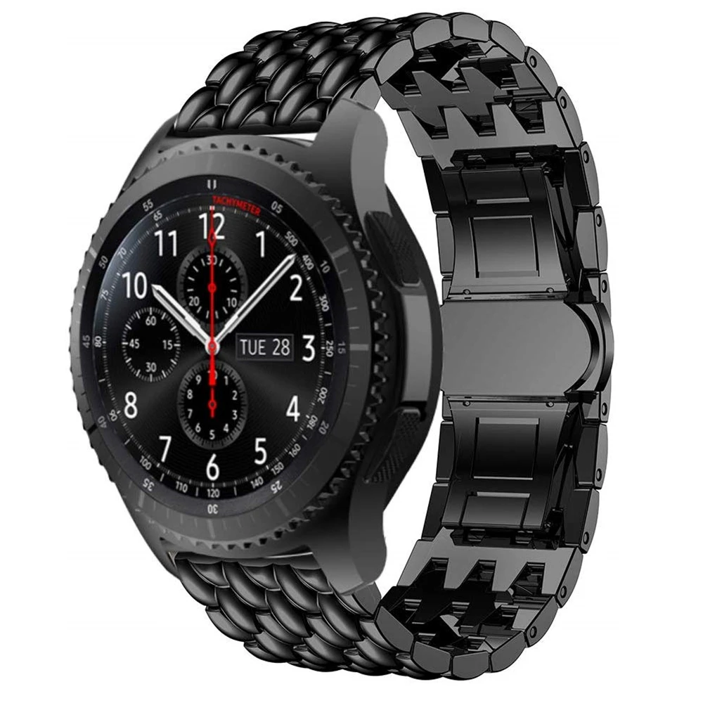 

Ремешок металлический для Galaxy Watch 46 мм/Gear S3 Frontier/Classic, мужской браслет для смарт-часов HUAWEI Watch GT, 22 мм