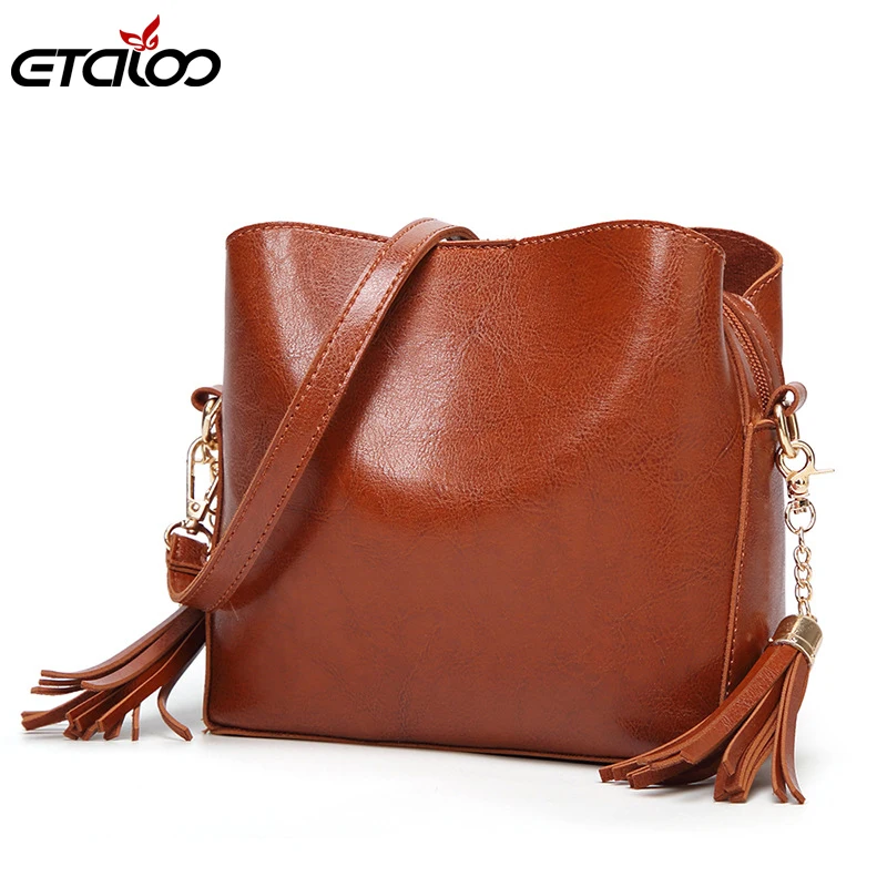 Новинка 2021 женские сумки на одно плечо модная сумка с кисточками кожаные