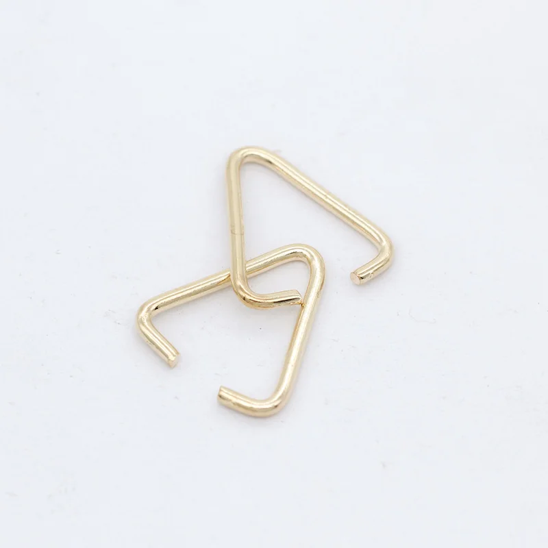 18mm kc gold 100p12мм 18 мм позолоченный металлический Соединитель с серебряным покрытием треугольное Открытое кольцо для прыжков Висячие шарики фурнитура для изготовления ювелирных изделий - Цвет: 18mm kc gold