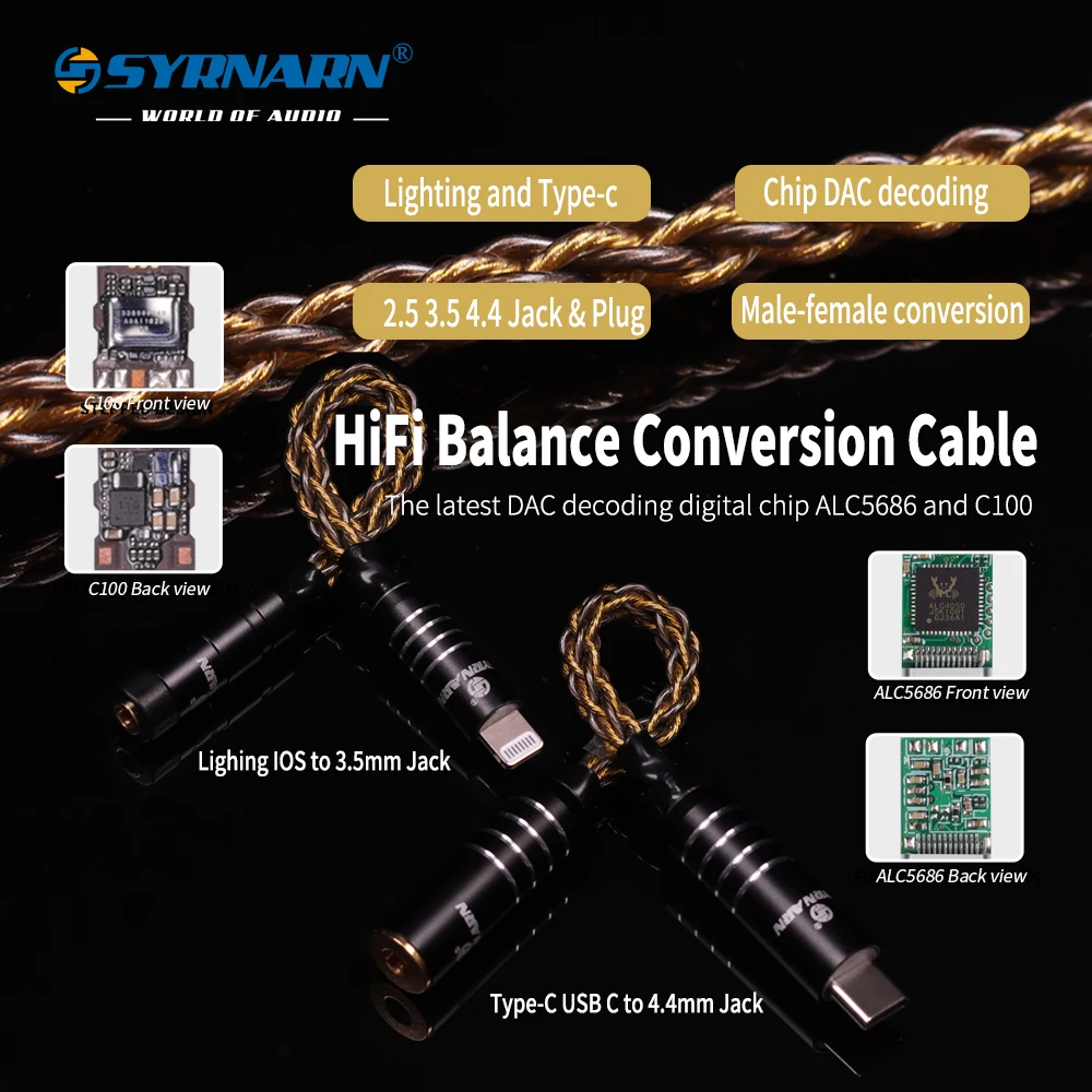 Hi Fi DAC усилитель для наушников с разъемом USB Type C на 3 5 мм|Аксессуары наушников| |