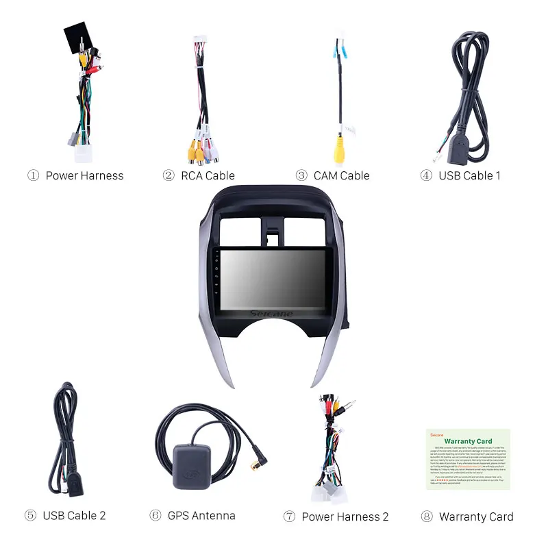 Автомобильный GPS-радиоприемник Seicane Android 2 5 9 дюймов экран 2014 D для Nissan Sunny/Almera 2018-