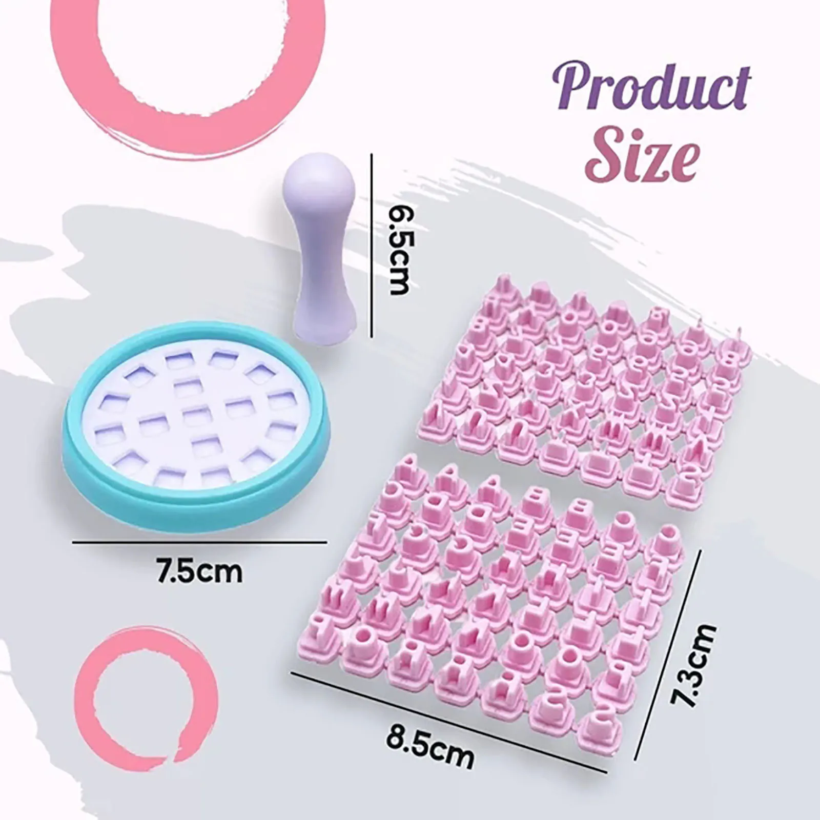 Набор сменных алфавитных штампов для печенья значок печати форма сделай сам