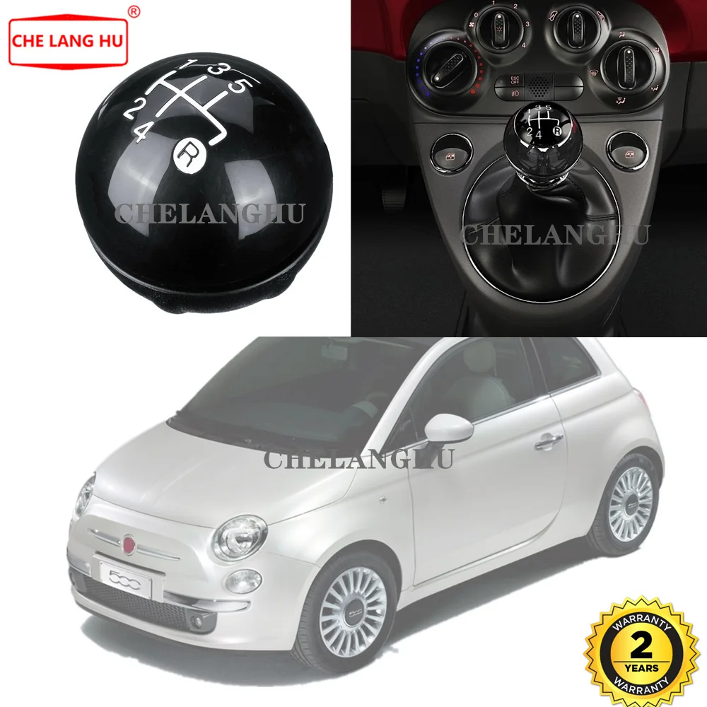 Для Fiat 500C 2009 2010 2011 2012 2013 2014 2015 Стайлинг автомобиля 5 скоростей Рычаг переключения