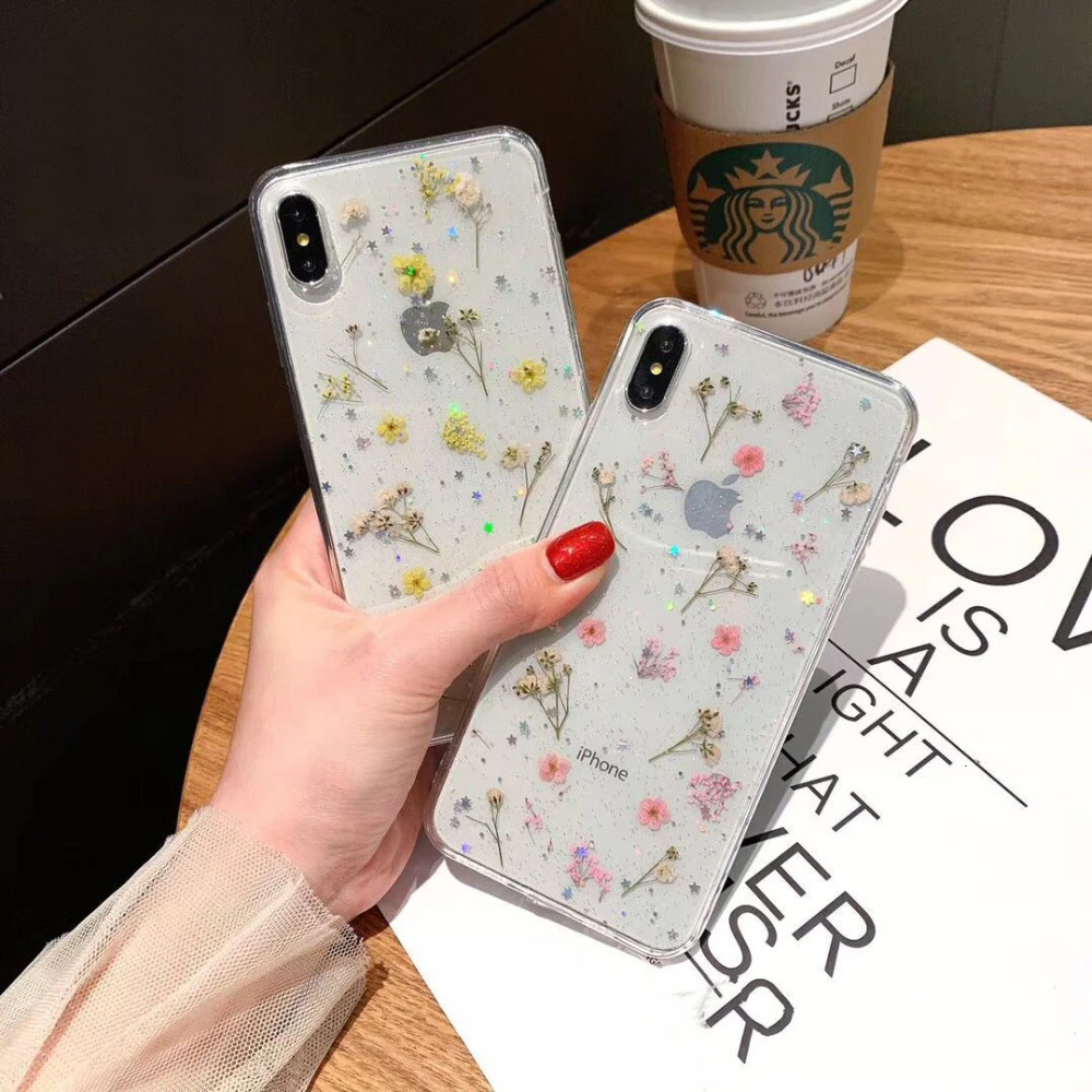 Прозрачный телефонный чехол для iPhone 6 6s 7 8 Plus защитный X XS MAX XR гелевый Блестящий
