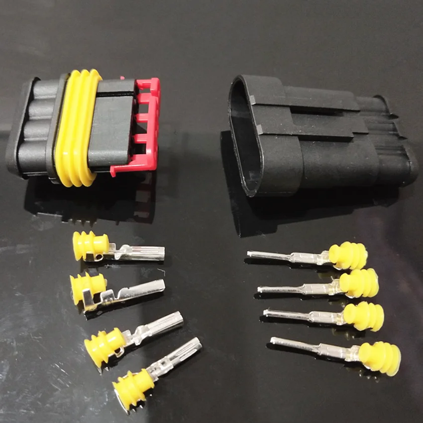 Водонепроницаемый Электрический коннектор Way AMP 2 комплекта контакта 1/2/3/4/5/6